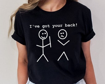 2 x divertente I've Got Your Back stick SVG PNG file Stick Figure People Stick Png design per cricut silhouette per Cricut Instant Download