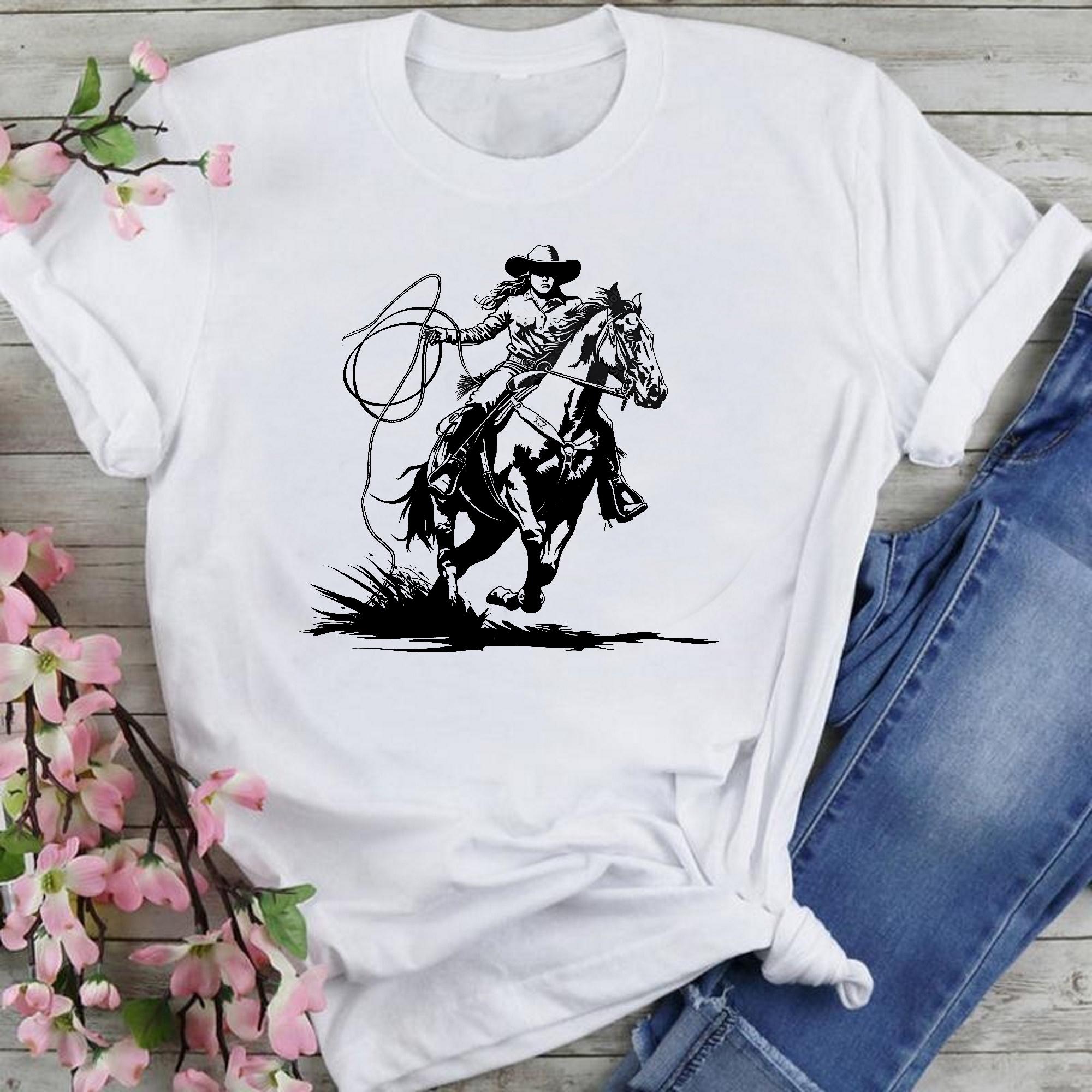 Western Roping Svg 5 X Cowboy Roping SVG PNG Files Cowgirl Svg Png Cowboy Horse Cowboys ...