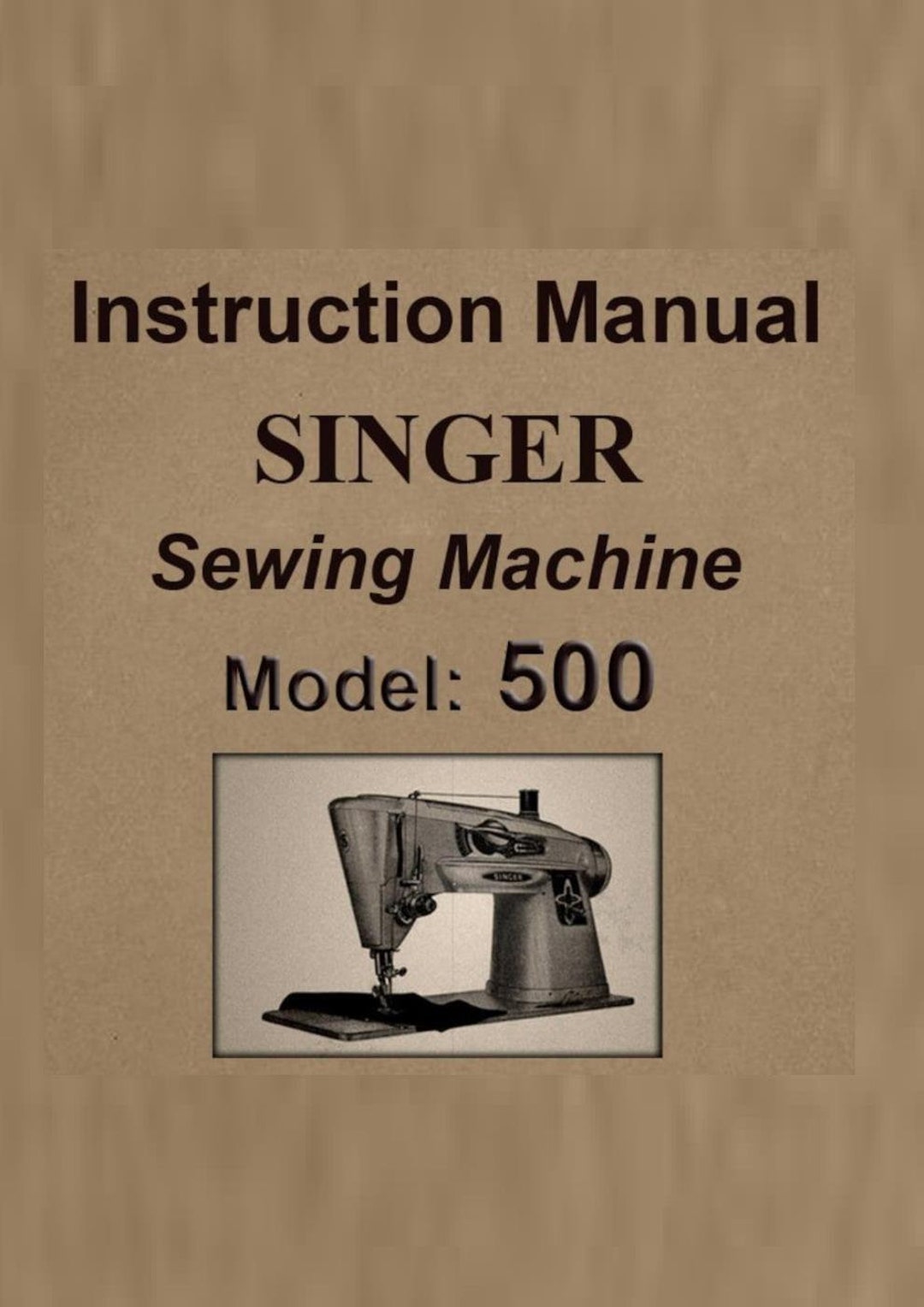 SINGER 500 and 503 Instruction Manual PDF Manual PDF Download Owners