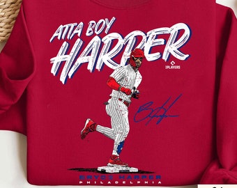 Atta Boy Harpe Shirt, Atta boy, Harper Bryce, Orlando Arcia Stare Down, Harper Philadelphia MLBPA T-Shirt, Sweatshirt, Hoodie