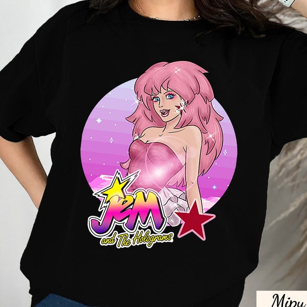 Jem and the Holograms Shirt, Jems shirt, Holograms shirt, Summer Girl Shirt, 80s Women Shirt, 80's Cartoon Neon Color Sweatshirt, Hoodie