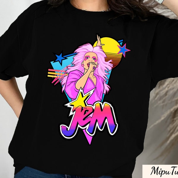 Jem and the Holograms Rockstar T-Shirt, Summer Girl Shirt, 80s Women Shirt, Sweatshirt, Hoodie