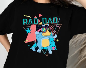Chemise Bluey Rad Dad, Chemise Chilli Heeler, Chemise famille Bluey, Chemise Bluey Cool Dad Club, Chemise Bluey Bandit Rad Dad, Sweat-shirt, Sweat à capuche