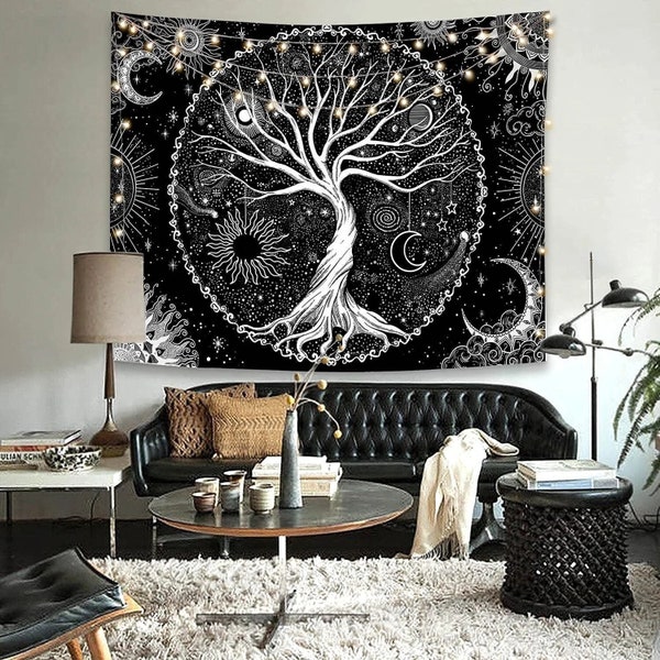 Arbre de vie Art Tenture murale Tapisserie Art pour plafond Nature tapisserie toile de fond parfaite pour tous les besoins de décoration