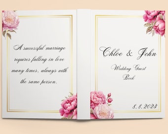 Custom Wedding Guest Book Personalized and Budget-Friendly for DIY Weddings