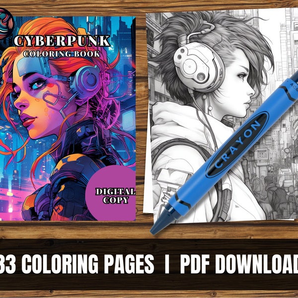 Cyberpunk 2077 Coloring Pages for Adults and Fans of the game