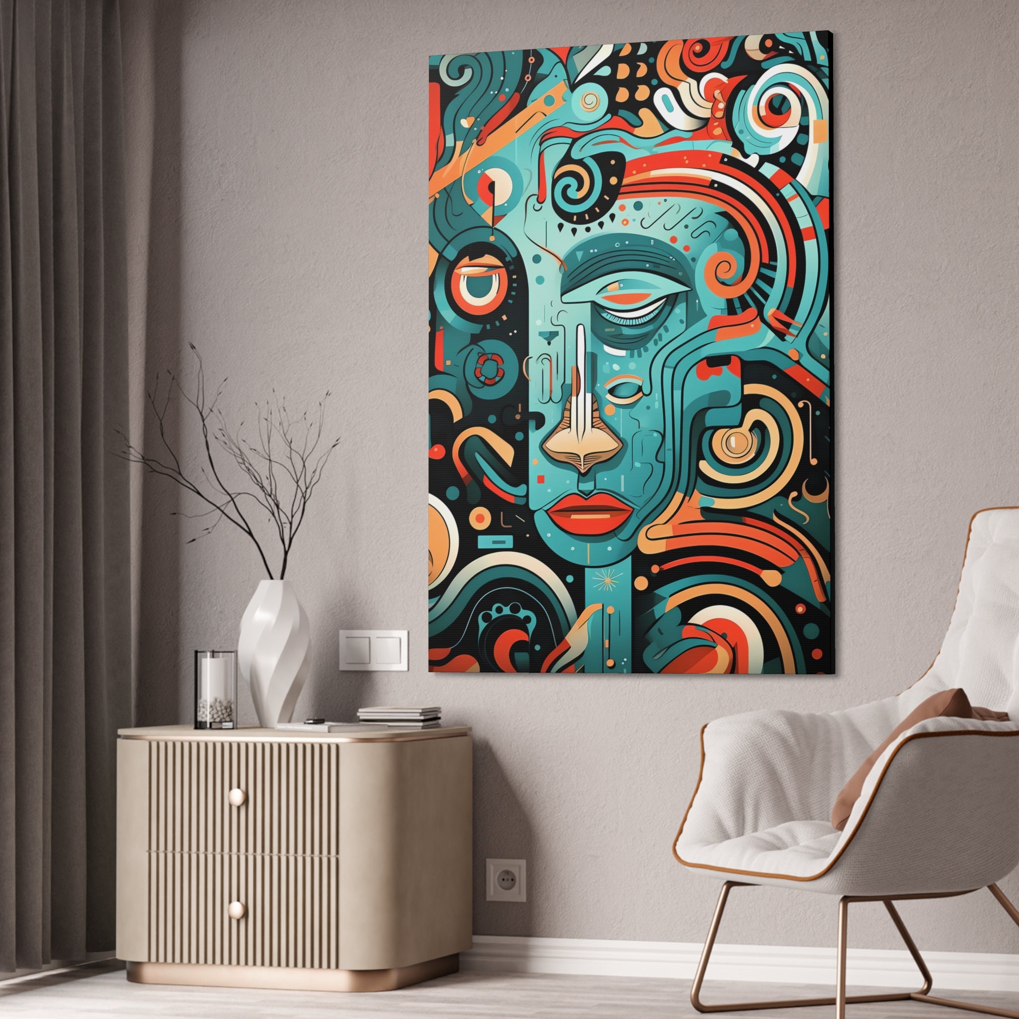 Expensive Modern Abstract Wall Art Extra Large Canvas Print for Luxury ...