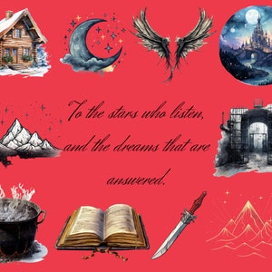 ACOTAR PNG Clipart for Web Designs, Instagram Post and Story Template ...