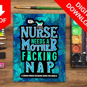 Adult Coloring Book, Adult Coloring Pages, Coloring Pages, Coloring Book, Adult Coloring Books, Nurse Gift, Nurse Week Gift