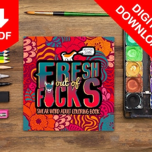 Adult Coloring Book, Adult Coloring Pages, Coloring Pages, Coloring Book, Adult Coloring Books, Swear Word, Sweary, Cuss, Gag Gift, Funny
