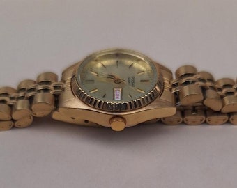Pulsar Women’s Gold Tone Quartz Watch 9N00-X004 Roman Dial Japan Lady main image 4