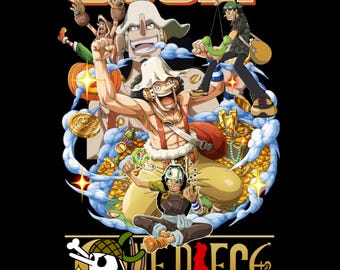 One Piece Usopp DTF Transfer Print