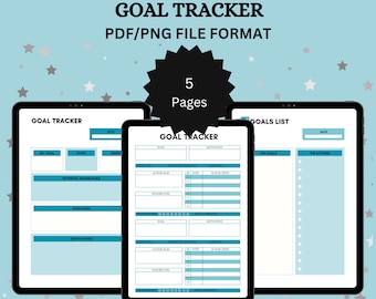Ziel-Tracker Planer: Smarte Ziele, Google Sheets (Digital)