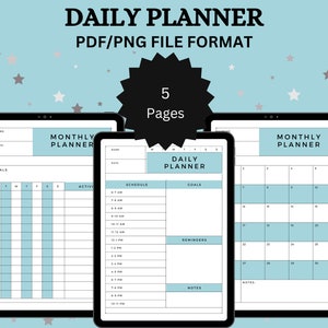 Daily planner, Daily plan, Planner, Weekly planner, Stay organized, Daily routine, Daily organizer, Productivity Planner, To do list