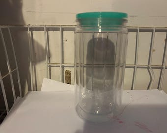 Snowglobe Tumbler With Glitter and Custom Wrap (Choose Color)