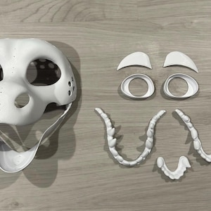 Round Dragon | Dragon Fursuit Headbase | 3D Printed in PLA | Furry Head Base Mask