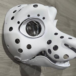 Base para cabeza de disfraz de cabra, cordero, oveja y ungulado / Impresa en 3D en PLA / Máscara con base para cabeza peluda