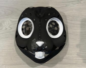 Chibi Bunny | Feline Fursuit Headbase | 3D Printed in PLA | Furry Head Base Mask