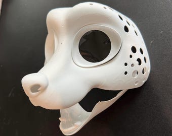 Fennec Fox | Canine Fursuit Headbase | 3D Printed in PLA | Furry Head Base Mask
