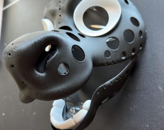 Cow | Bull | Longhorn | Ungulate Fursuit Headbase | 3D Printed in PLA | Furry Head Base Mask