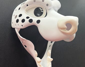 Gnoll | Canine Fursuit Headbase | 3D Printed in PLA | Furry Head Base Mask