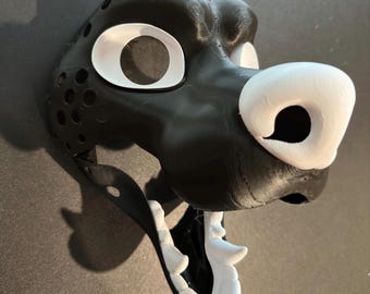 Dire Wolf | Coyote | Husky | Dog | Canine Fursuit Headbase | 3D Printed in PLA | Furry Head Base Mask