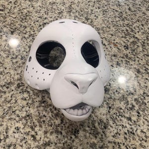 Panther | Feline Fursuit Headbase | 3D Printed in PLA | Furry Head Base Mask