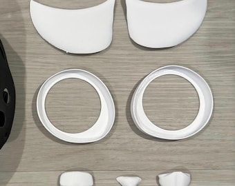 Chibi Bunny | Feline Fursuit Accessories | 3D Printed in PLA | Includes Eye Blanks, Eyelids, Teeth, and Nose