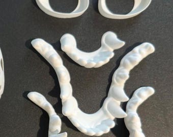 Leonine Dragon | Dragon Fursuit Accessories | 3D Printed in PLA | Includes Eye Blanks, Eyelids, Teeth, and Nose