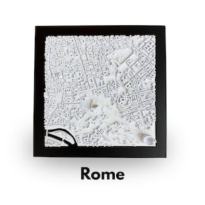 Rome DeskPrint |  8" x 8" | Décoration d'intérieur urbaine imprimée en 3D