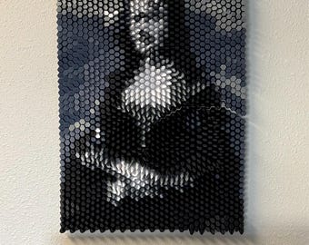Paragami Mona Lisa | Modern 3D Printed Geometric Wall Art | Contemporary Parametric Designs