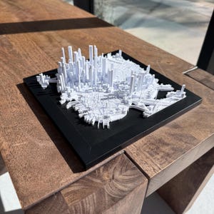 Boston DeskPrint |  8" x 8" | Décoration d'intérieur urbaine imprimée en 3D