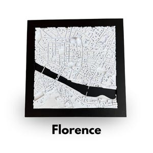 Florence DeskPrint |  8" x 8" | Décoration d'intérieur urbaine imprimée en 3D