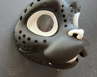Persian Kitty Cat | Feline Fursuit Headbase | 3D Printed in PLA | Furry Head Base Mask