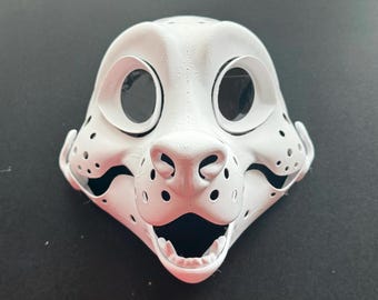 Jackal | Canine Fursuit Headbase | 3D Printed in PLA | Furry Head Base Mask