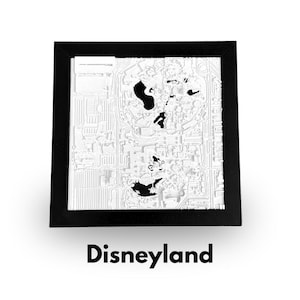 Disneyland DeskPrint |  8" x 8" | Décoration d'intérieur urbaine imprimée en 3D