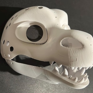 Triangle Dragon | Dragon Fursuit Headbase | 3D Printed in PLA | Furry Head Base Mask
