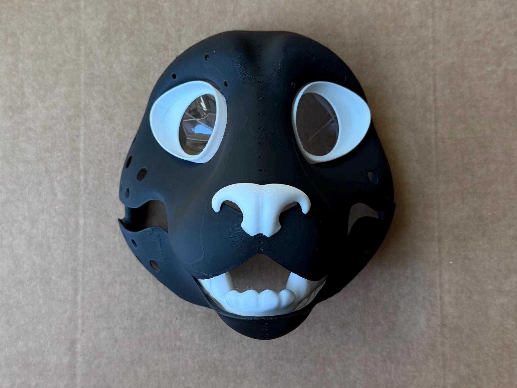 Seal | Caniform Fursuit Headbase | 3D Printed in PLA | Furry Head Base Mask