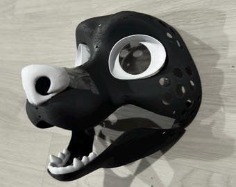 Fox | Canine Fursuit Headbase | 3D Printed in PLA | Furry Head Base Mask