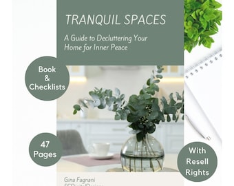 Declutter Planner, Declutter Your Home Book with Resell Rights, Home Cleaning Checklists, Declutter for Inner Peace E-Book, Cleaning Planner