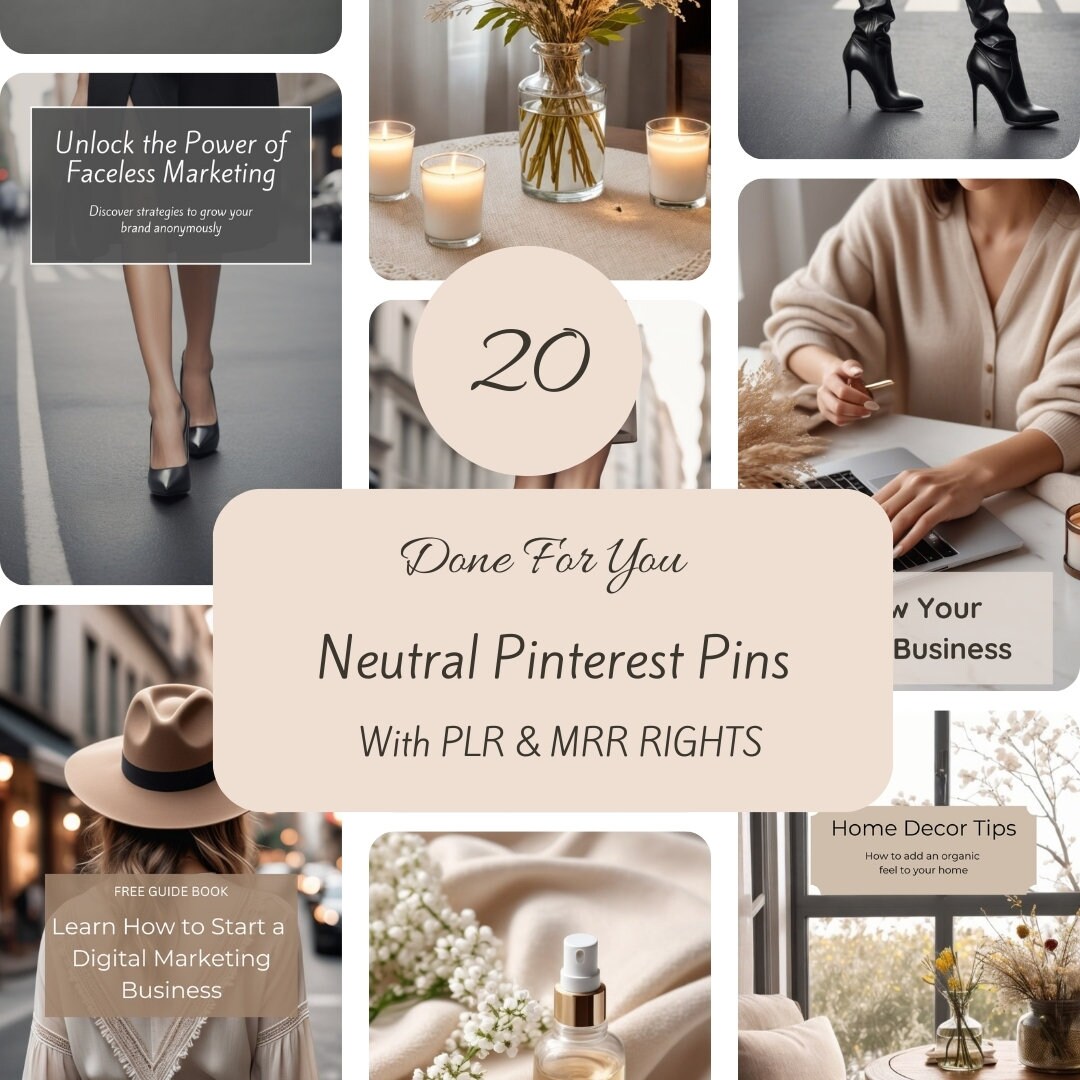 Printres Posts Pinterest Posts, Neutral Business Social Media Posts, Done for You ...