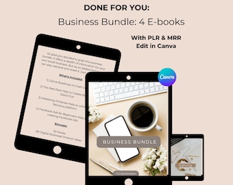 Digital Marketing Bundle, Business Bundle, Business EBooks, Done For You Digital Product, How to Promote Your Digital Products, Canva Course