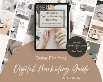 Done For You Digital Marketing Guide, DFY Digital Product, Digital Marketing Guide with Master Resell Rights, Ebook to Resell Passive Profit