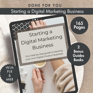 Digital Marketing EBook, Digital Marketing Course, Marketing Guide with Resell Rights, Digital Products to Sell, Master Resell Rights