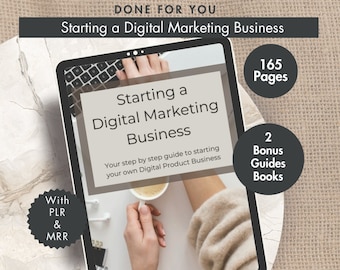 Digital Marketing EBook, Digital Marketing Course, Marketing Guide with Resell Rights, Digital Products to Sell, Master Resell Rights