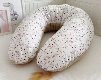 Nursing pillow pillow for cuddling and dreaming cover Theraline pillow breastfeeding nursing pillow cover - many fabrics - many variants - selection