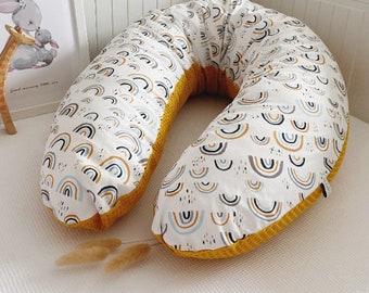 Nursing pillow pillow for cuddling and dreaming cover Theraline pillow breastfeeding nursing pillow cover - many fabrics - many variants - selection