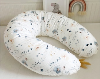 Nursing pillow Pillow for cuddling and dreaming Cover Theraline Pillow Breastfeeding Nursing pillow cover - many fabrics - many variants - selection