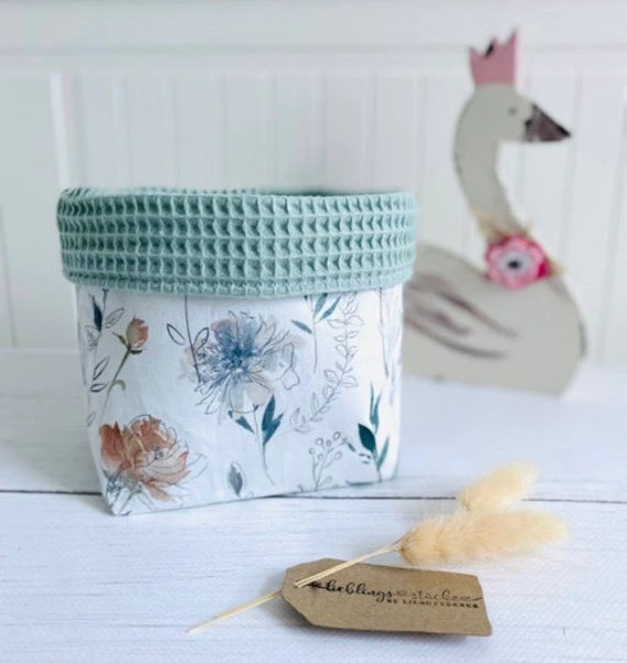 Utensilo corbeille en tissu corbeille en tissu table à langer panier pour table à langer bordure de table à langer - sélection de tissus - commande ta