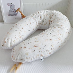 Nursing pillow Pillow for cuddling and dreaming Cover Theraline Pillow Breastfeeding Nursing pillow cover - many fabrics - many variants - selection